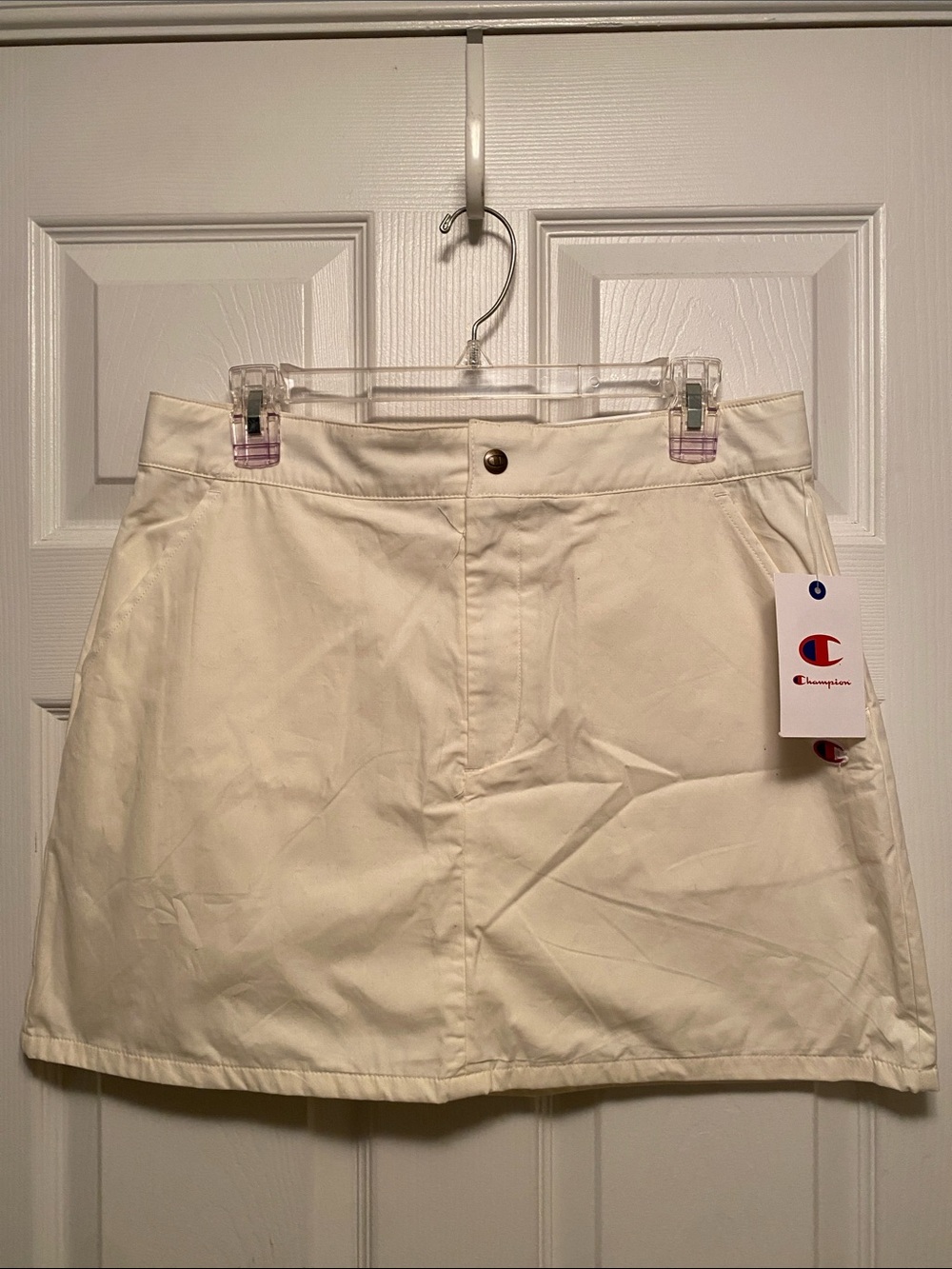 Champion Cream A-Line Mini Skirt…size 10